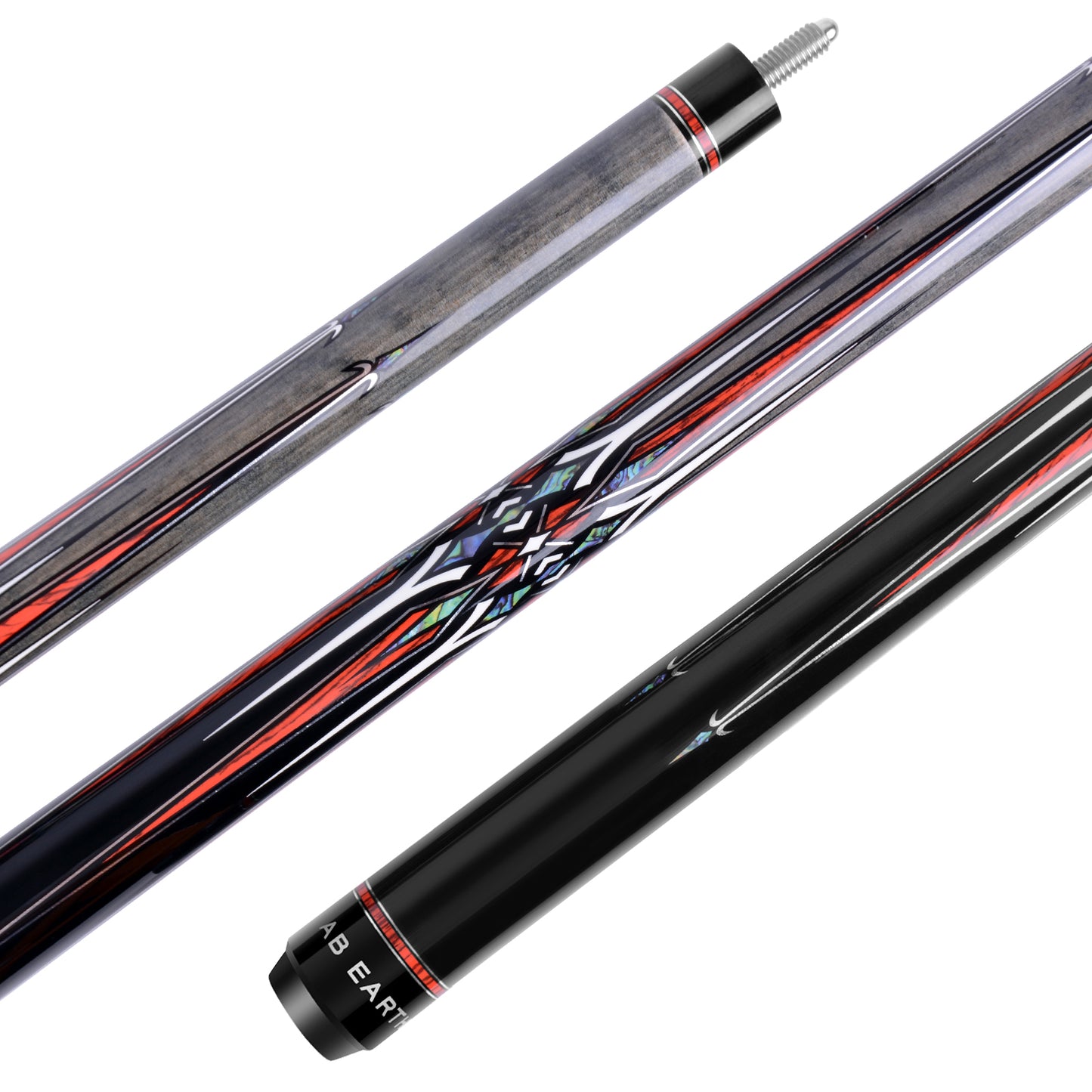AB EARTH 36”/42”/48” American Short Pool Cues for Younger Players #K10