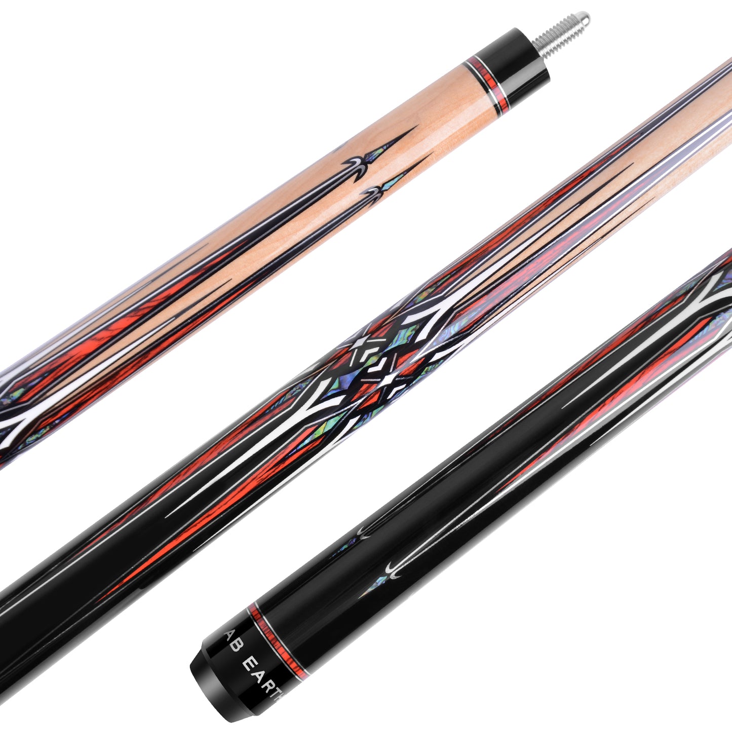 AB EARTH 36”/42”/48” American Short Pool Cues for Younger Players #K10