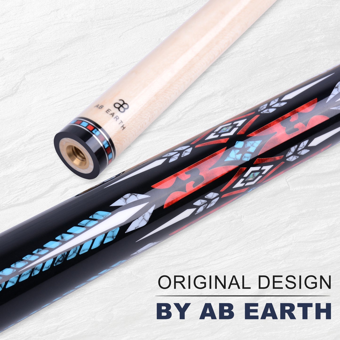 AB EARTH 36”/42”/48” American Short Pool Cues for Tight Places #K9