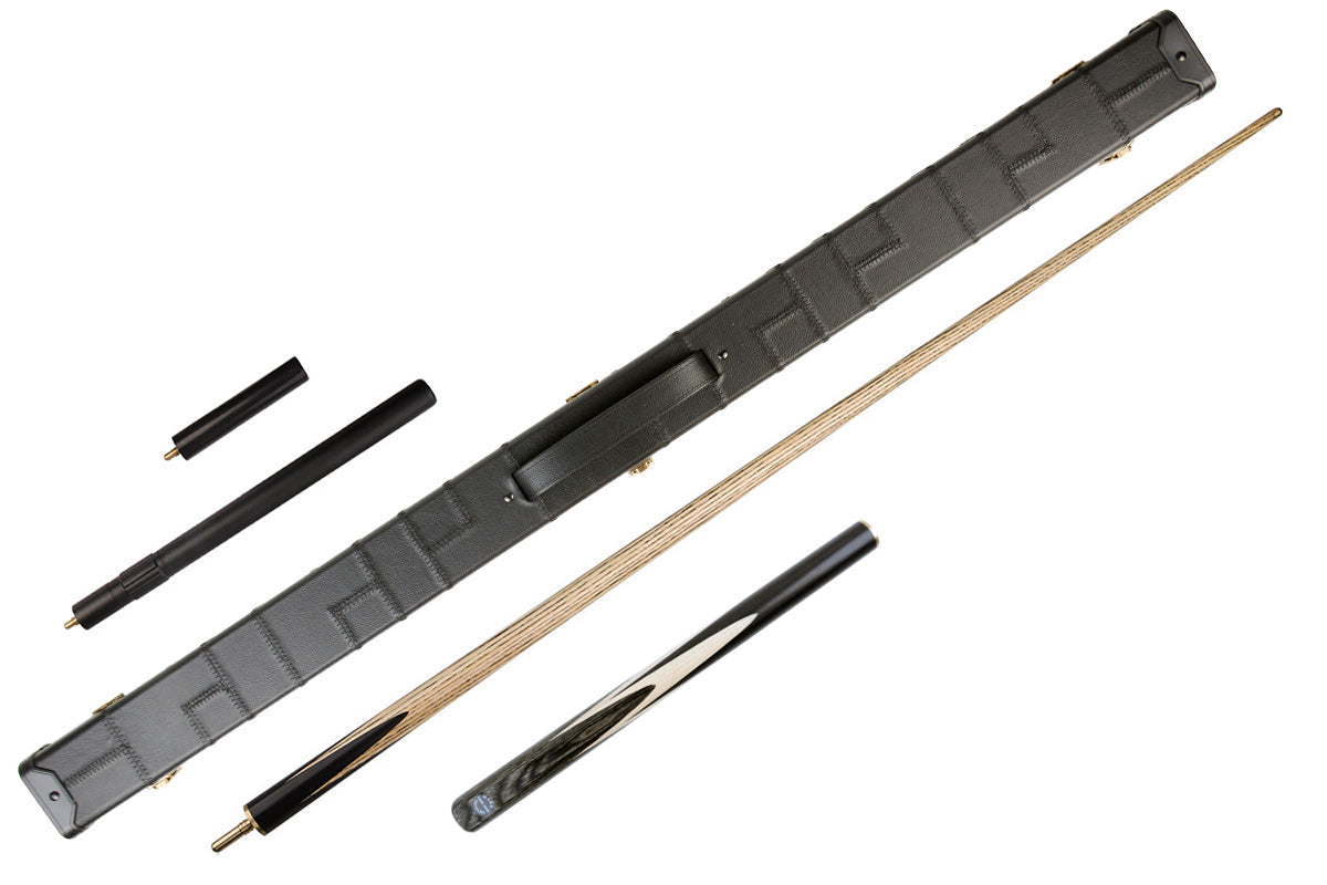 57/58" Professional Handcrafted Maple Black & White Snooker & Pool Cue Set #T2SC110