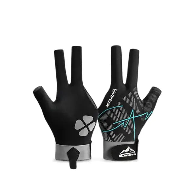 Elastic 3-Finger Snooker Glove Anti-Slip Billiard Glove - Left Hand