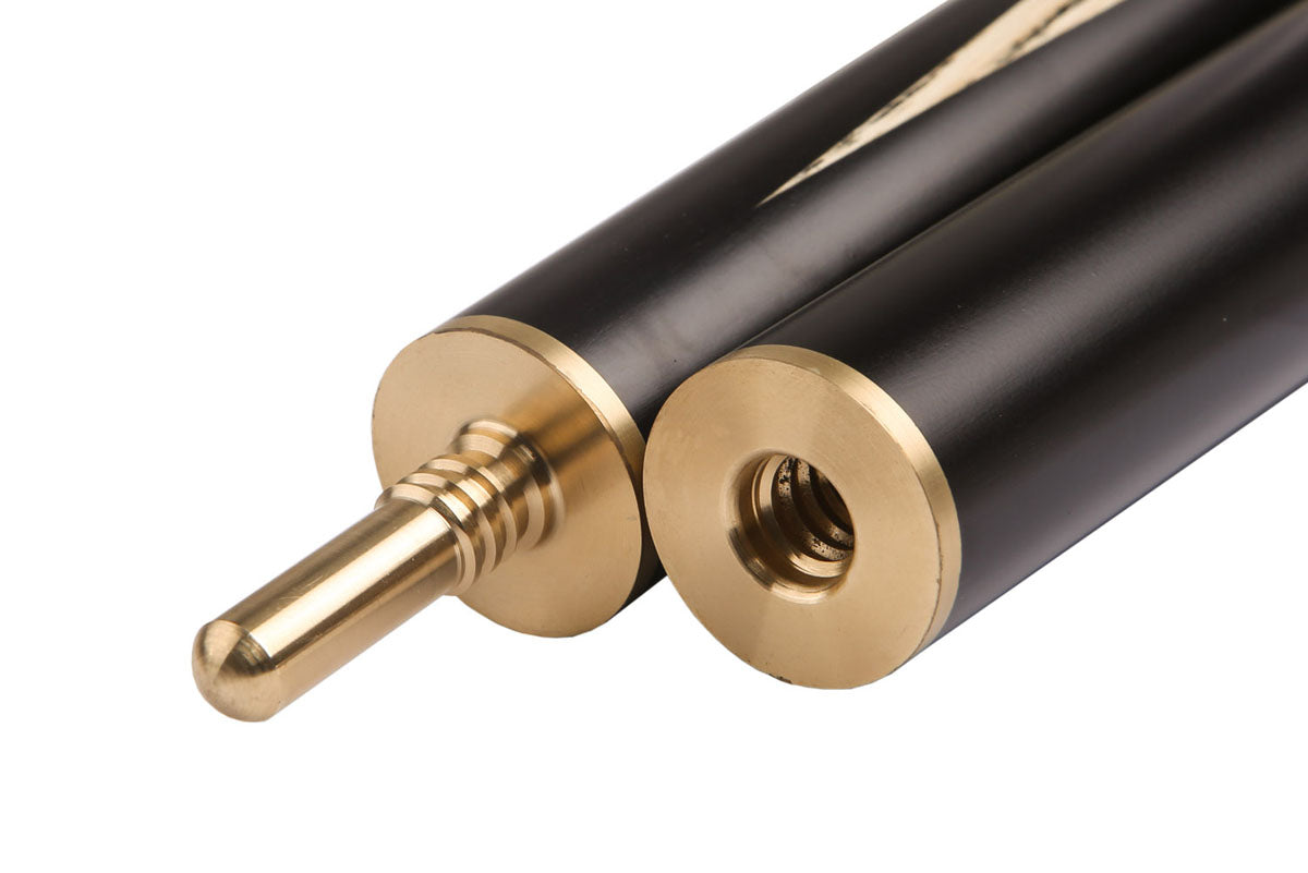 MARK RICHARD Black Badge 57 inch 3/4 Jointed 8.5mm English 8 Ball Pool Cue - 9.5mm Tip Blue&Black Snooker Cue and Case Set #T15SC98