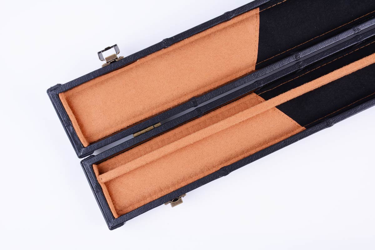 MARK RICHARD Black Badge 58 inch One Piece Hand Spliced Purpleheart Snooker Cue and Case Set #SCP04