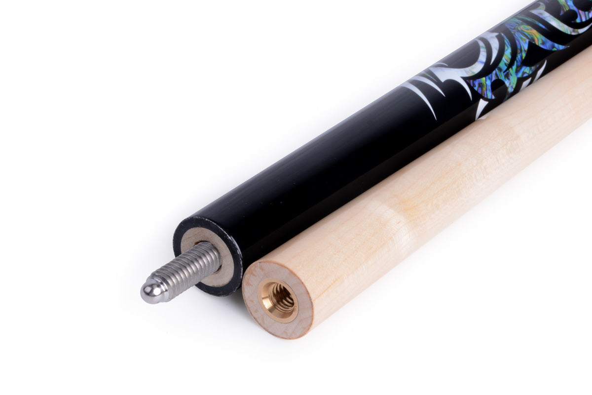 AB EARTH 58 inch Dragon American Pool Cue Stick with Irish Linen Wrap #B50