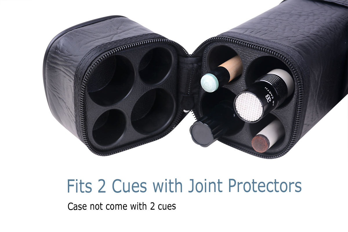 AB Earth Leatherette 2x2 Hard Vinyl Pool Billiard Cue Case -T40