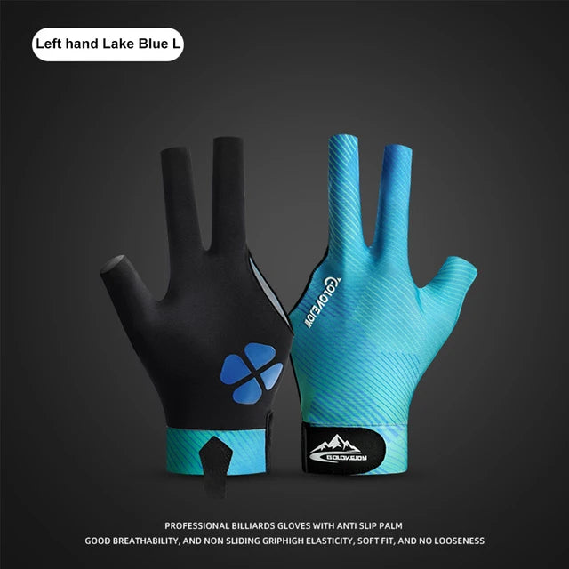 Elastic 3-Finger Snooker Glove Anti-Slip Billiard Glove - Left Hand
