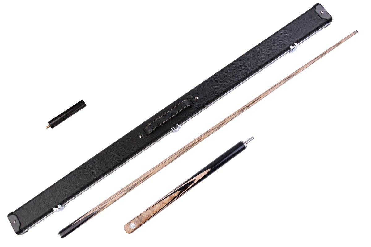 Professional Alloy 3/4 Piece Snooker Cue - Gabon Ebony & Ash Shaft - 58" Competition Grade #T94AOY32