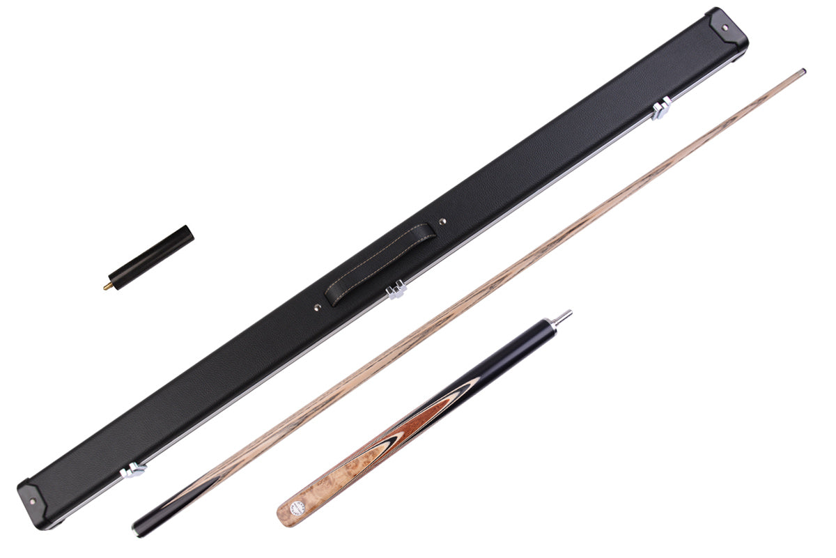 58" Alloy Pro Series 3/4 Joint Snooker Cue Kit - Tournament-Grade Bubinga & Laos burl Splices #T94AOY33