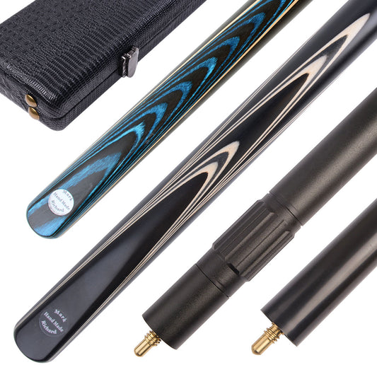 Mark Richard Complete English Pool Dual-Cue Kit – Break and Play in Luxury Leatherette Case #T401-9702