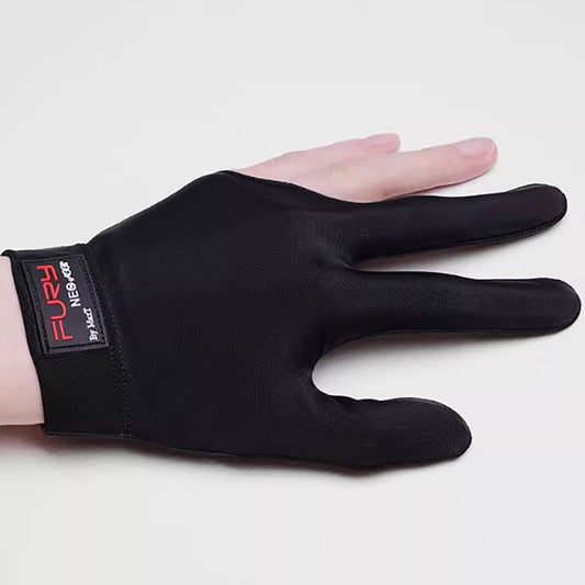 FURY Black 3-Finger Billiard Snooker Glove