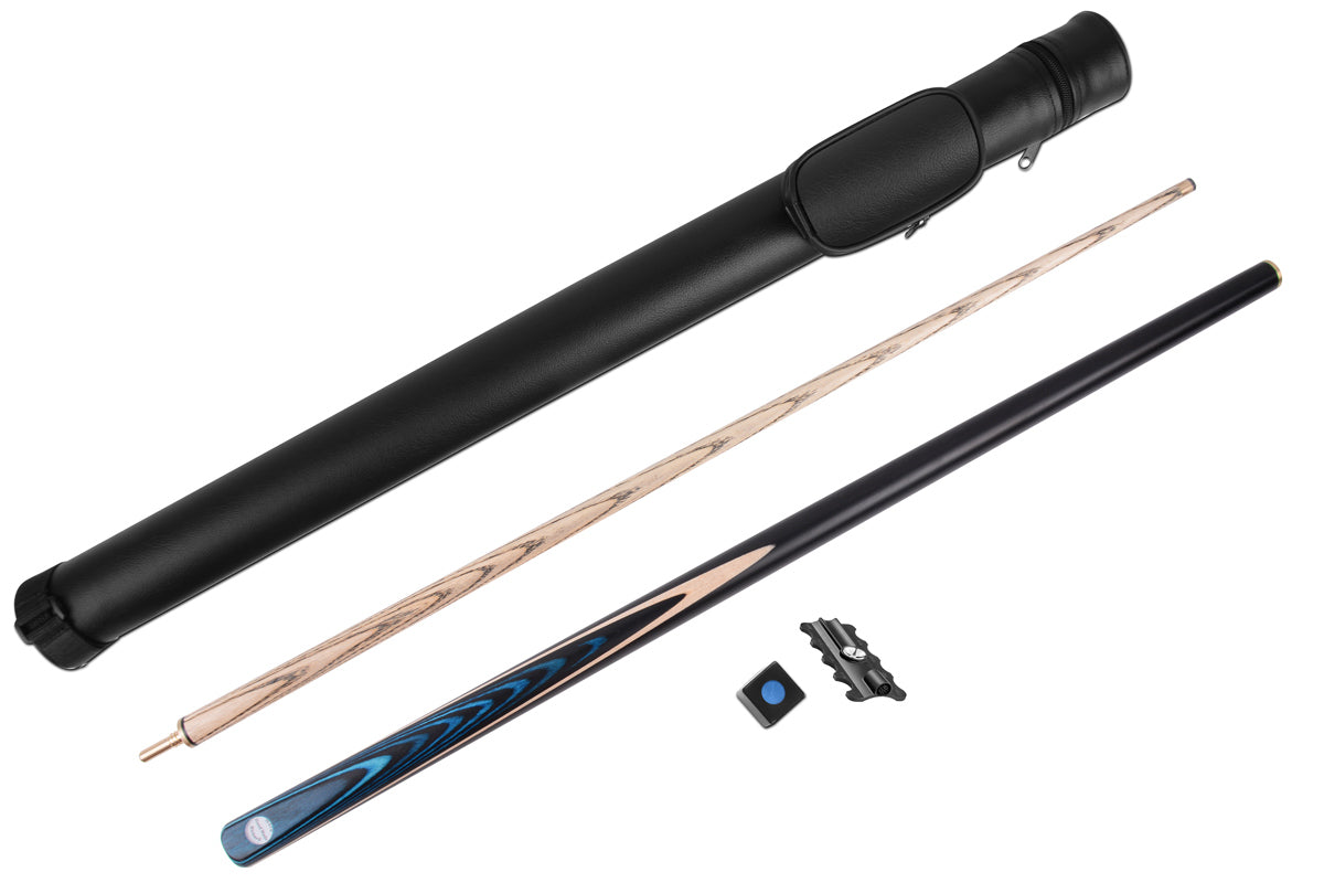 57" 1/2 Piece Blue Arrows Design Snooker Cue - Perfect for Beginners and Enthusiasts Accessories Kit #PC1SA22