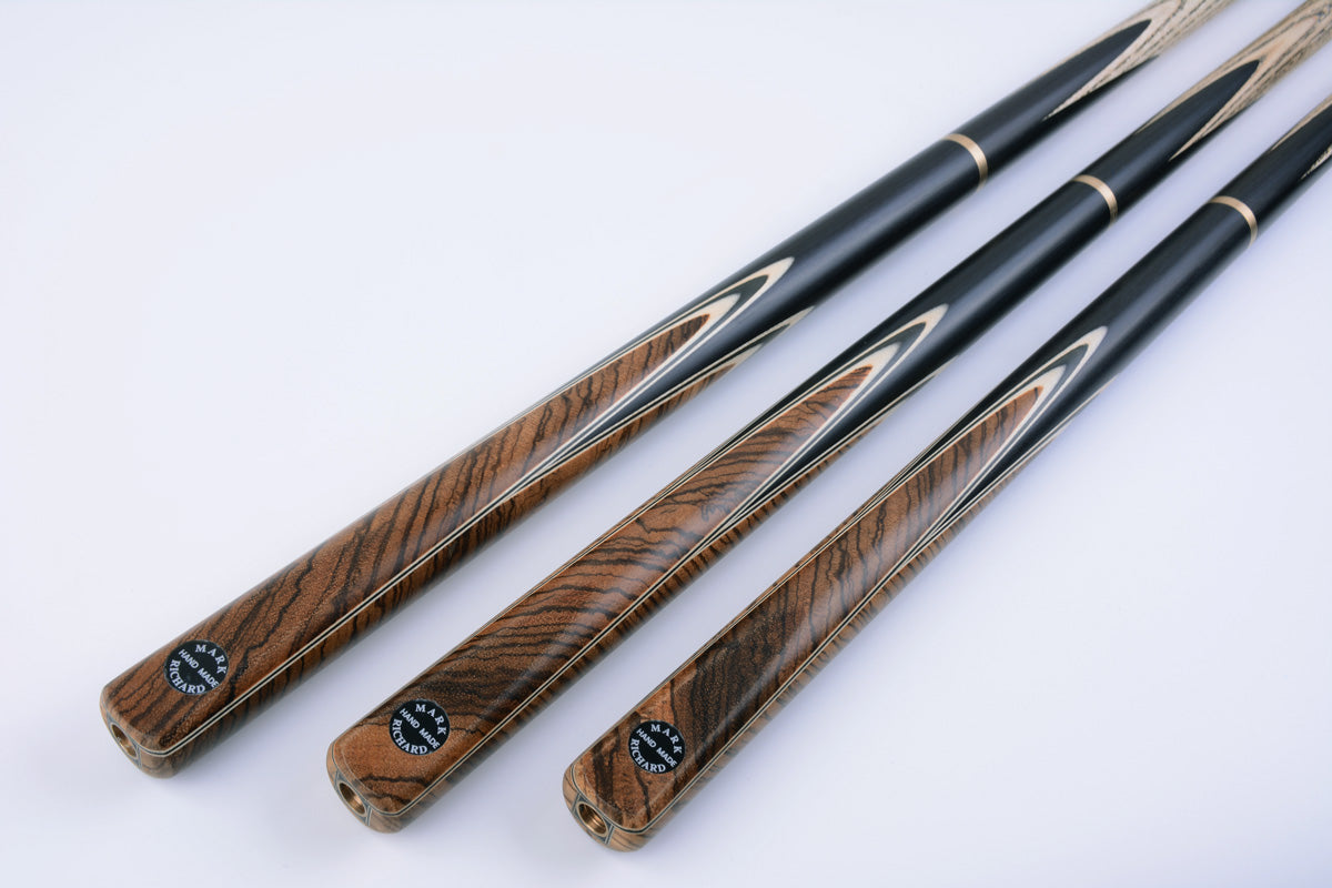 57" Zebreano Dark Tan Snooker/Pool Cue & Case Set - Timeless Elegance Meets Precision #T92SC80