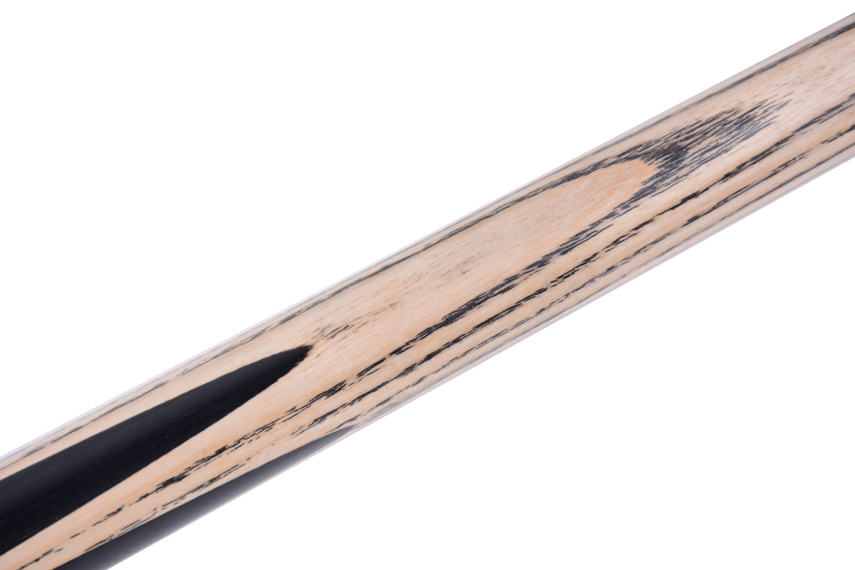 British Excellence 58" One Piece Snooker Cue – Hand-Spliced Classic Maple & Ebony Design #SCP03