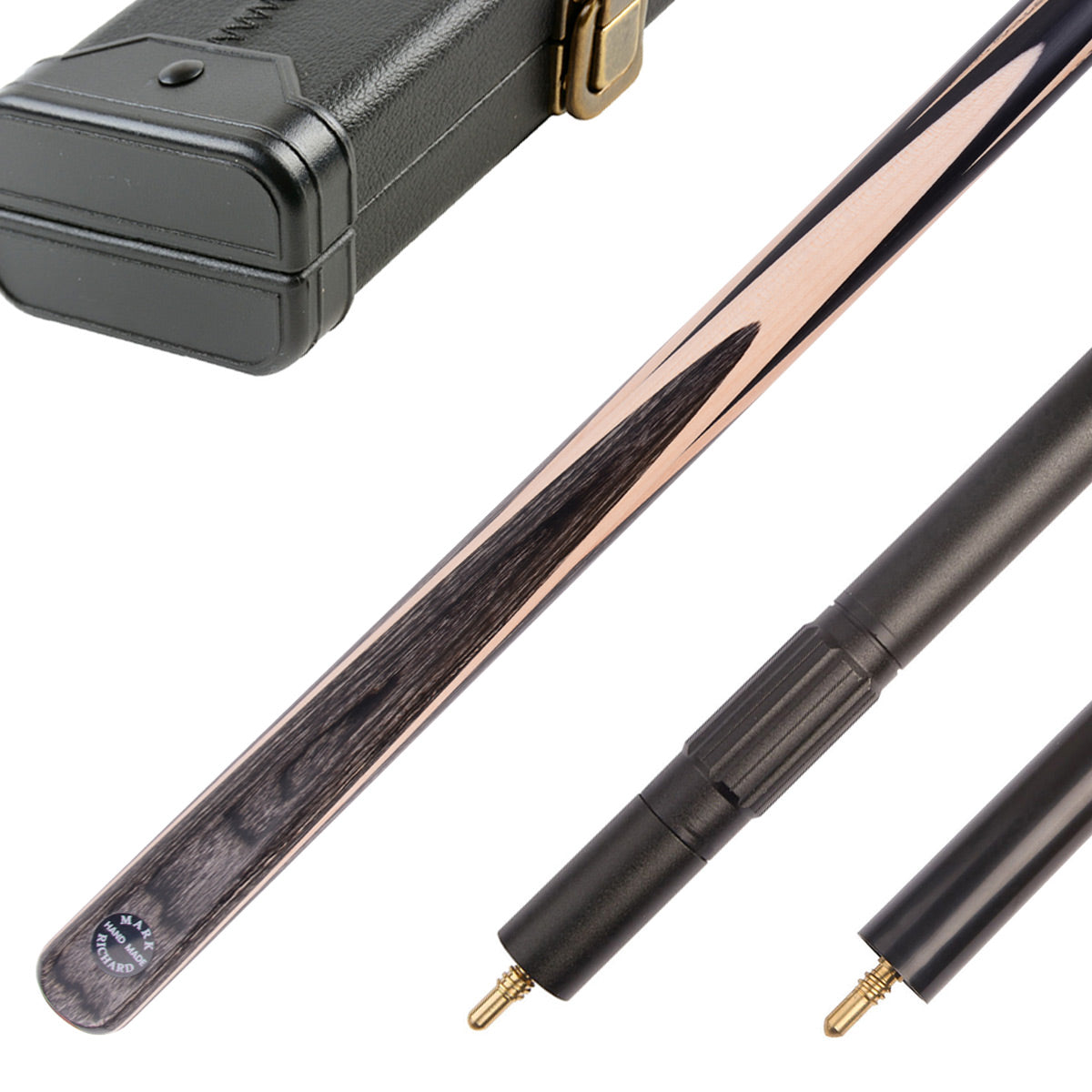 58" Classic Maple & Ebony One Piece Snooker Cue