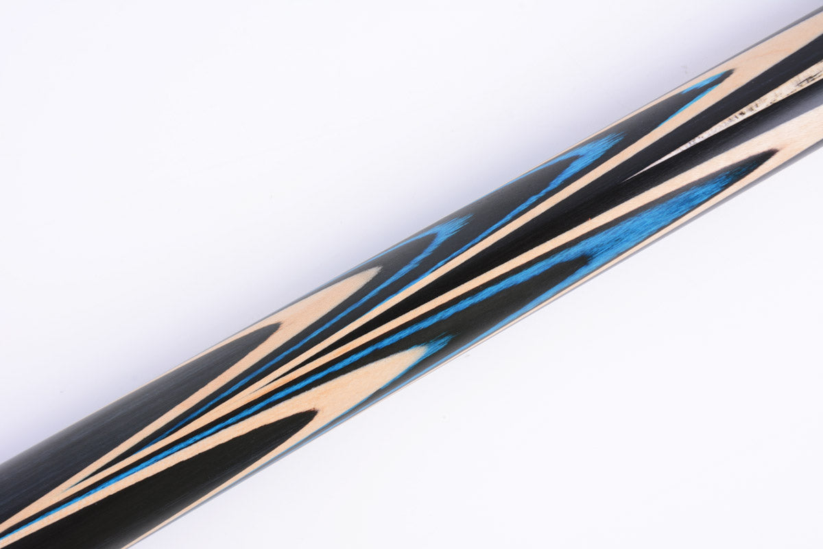 MARK RICHARD Black Badge Sapphire 9.5mm Tip One Piece Snooker Cue Stick- 8 wood Splices Billiards Cue and Case Set #SCP08