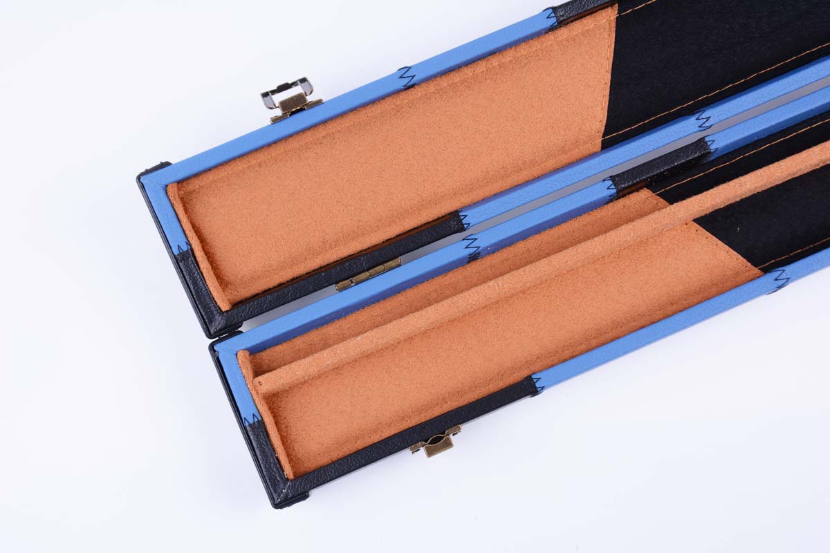 MARK RICHARD Black Badge Sapphire 9.5mm Tip One Piece Snooker Cue Stick- 8 wood Splices Billiards Cue and Case Set #SCP08
