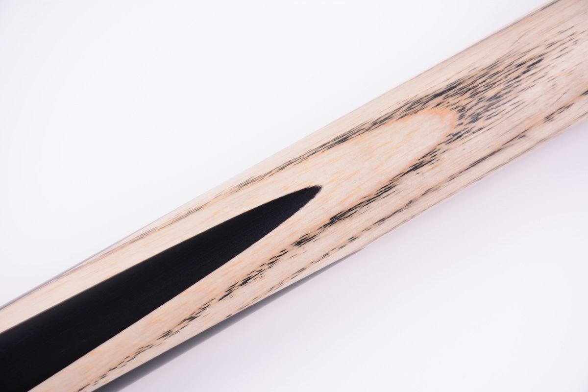 58" Sleek Hi-Tech Black Wood Design One Piece Snooker Cue & Premium Set - British Craftsmanship #SCP72