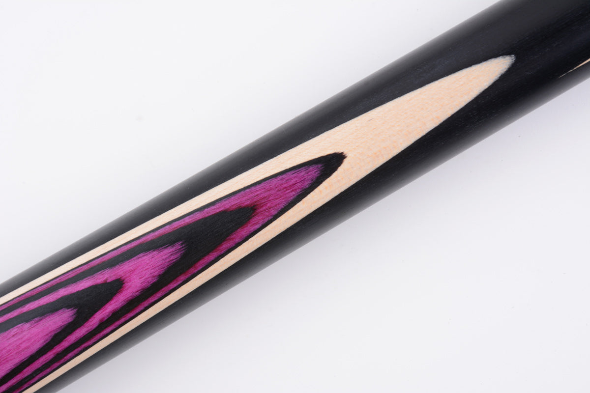MARK RICHARD BLACK Badge 51" Purple Splice One Piece Junior Snooker Cue Set #ST51B
