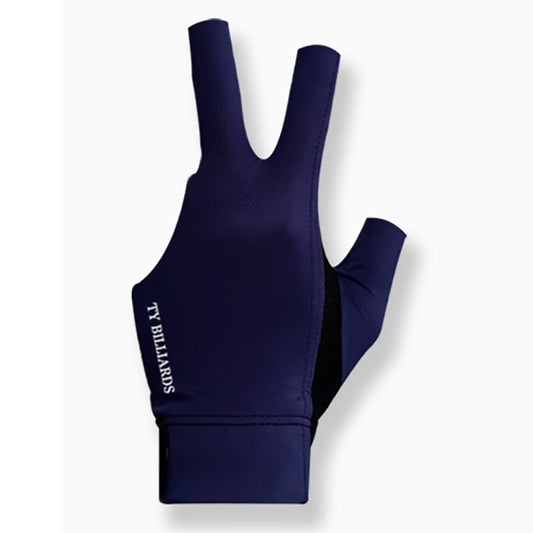TY Deep Blue 3-Finger Billiard Snooker Glove