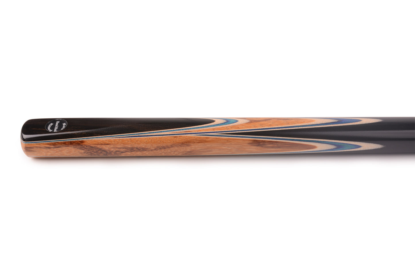 Mountain Lake Aesthetics Snooker & Pool Cue Set - Handcrafted 57" Zebrano & Ebony Design #T90SC31