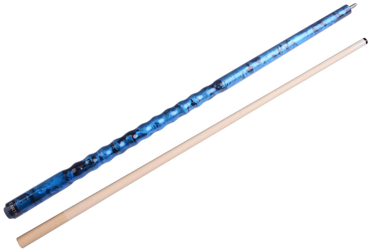 AB EARTH Blue Nebula Ergonomic Pool Cue Stick – Canadian Maple, 19–21oz Options #B19