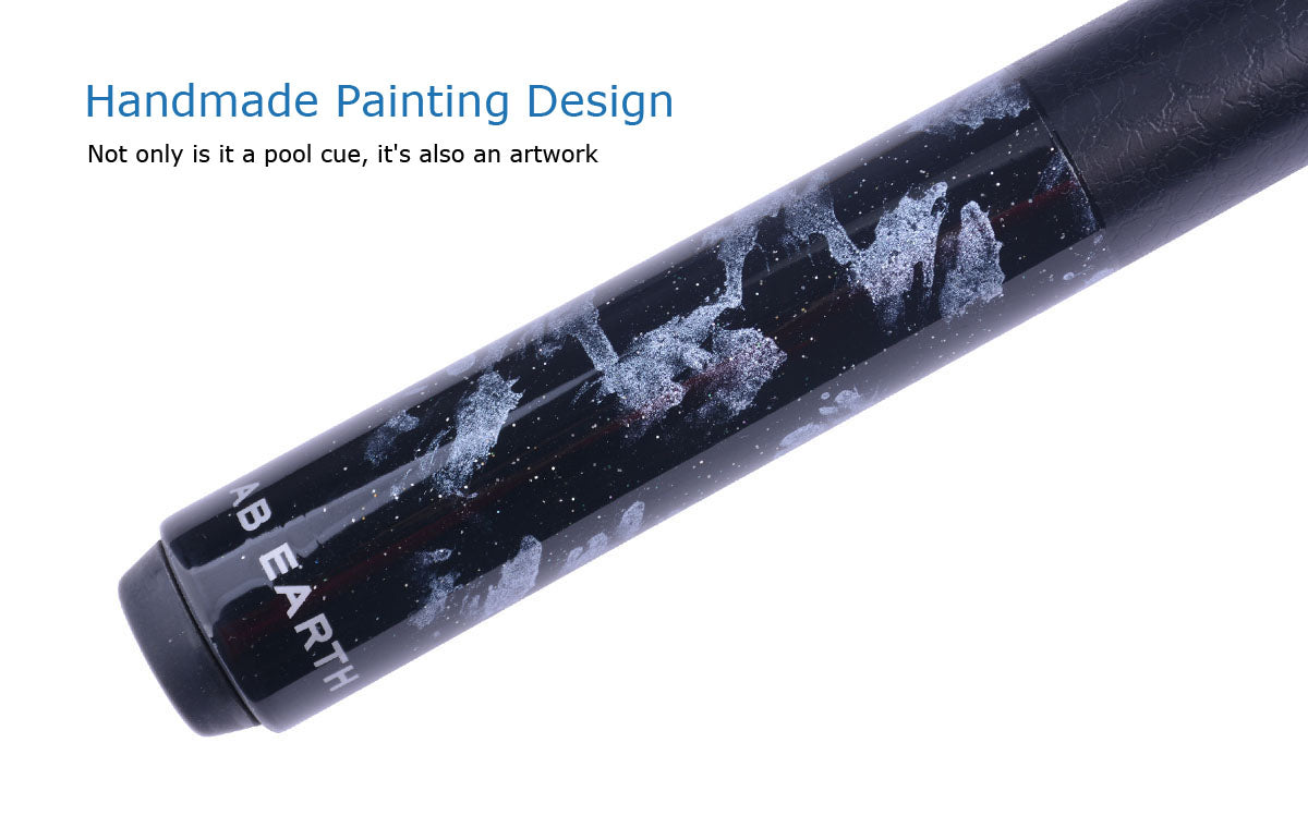 Precision-Engineered American Pool Cue | 58" Billiard Stick with Storm Design #B32