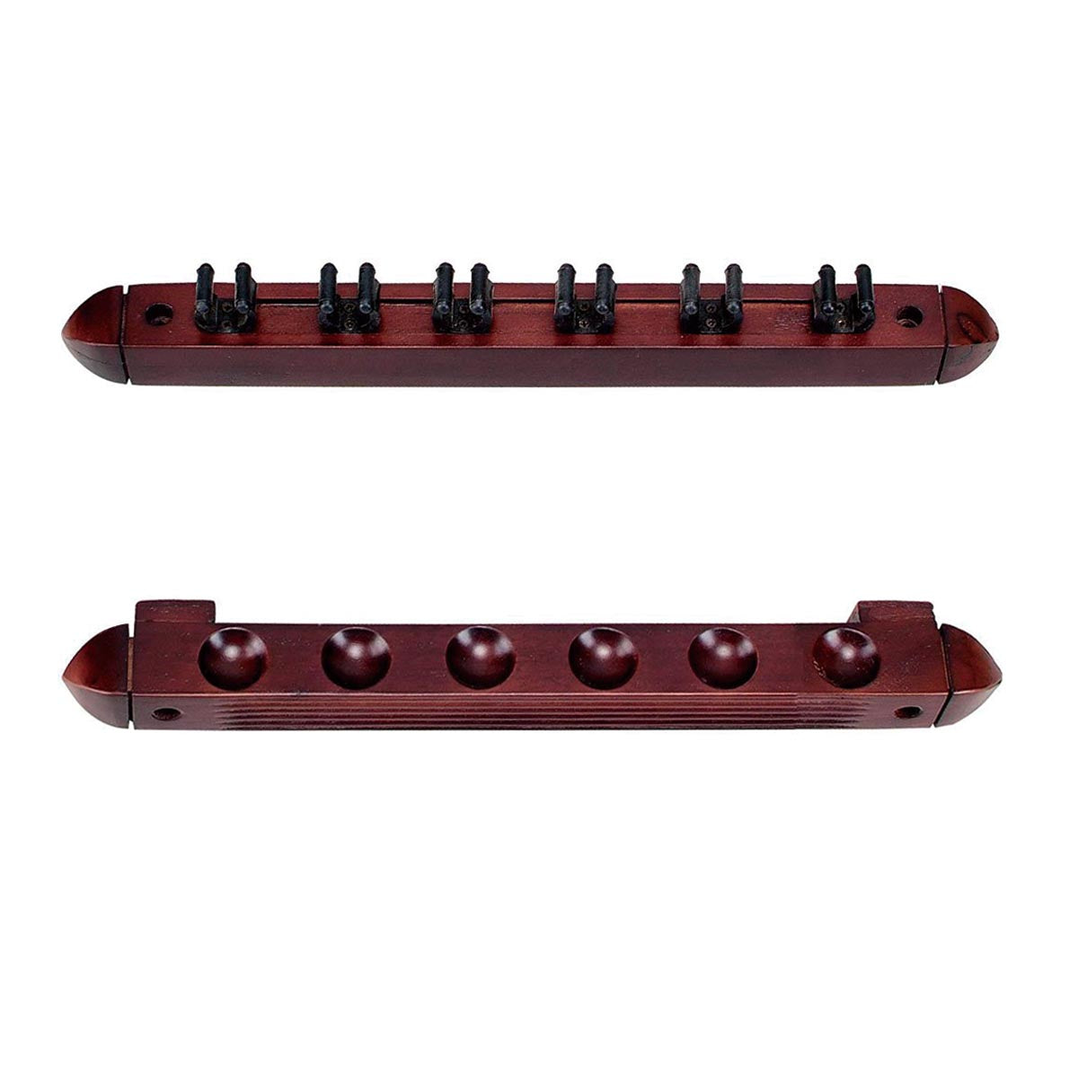 AB EARTH Wall Mounted Hardwood Billiard Pool Cue Rack #T9