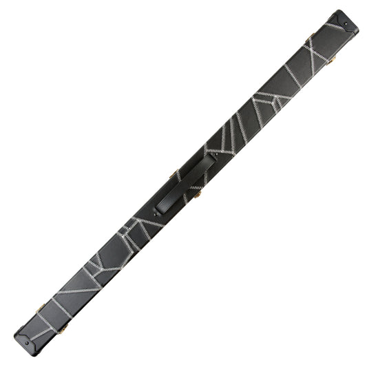 MARK RICHARD Patchwork Leatherette Case for 57 inch Black 3/4 Snooker Cue Cases #T100