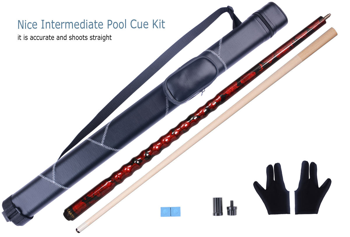 AB EARTH Wine Foggy Ergonomic Pool Cue – Precision & Style in Every Shot  #B11