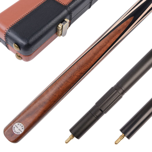 MARK RICHARD Alloy Pro Series 58" Premium Ash Shaft Padauk Splice One Piece Snooker Cue Set #T106AON06