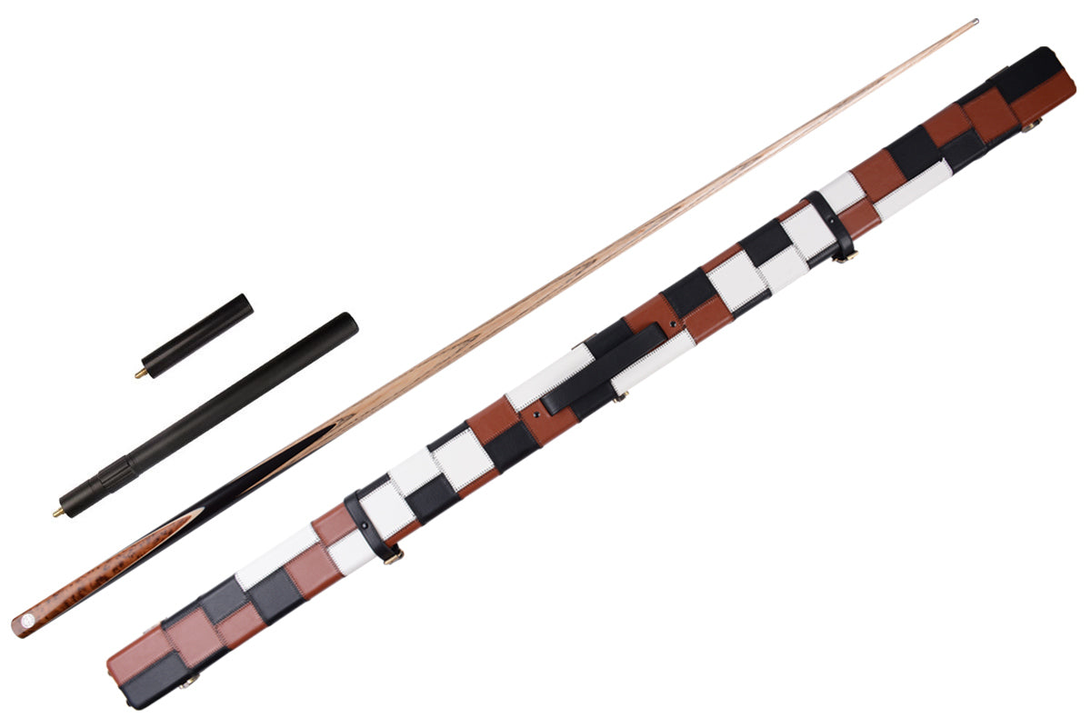 MARK RICHARD Alloy Pro Series 58" Thuya Burl Splice 9.5mm Tip One Piece Snooker Cue Set #T106AON07