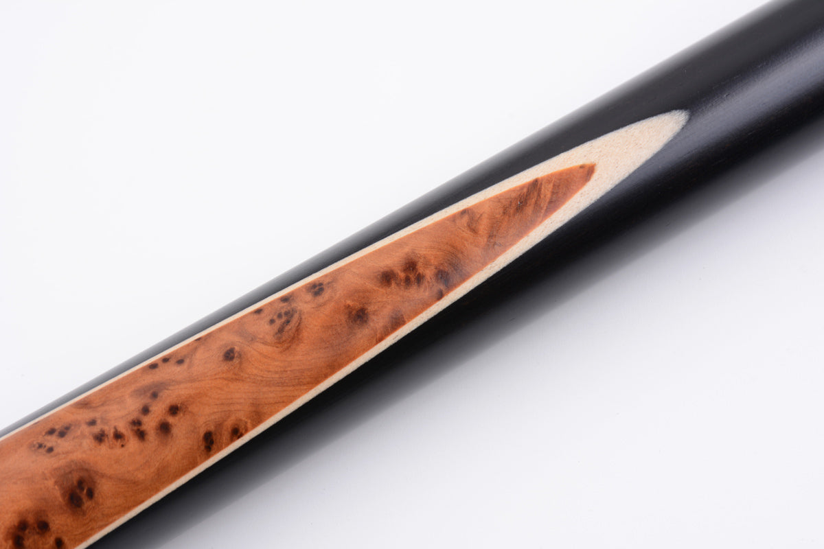 MARK RICHARD Alloy Pro Series 58" Thuya Burl Splice 9.5mm Tip One Piece Snooker Cue Set #T106AON07