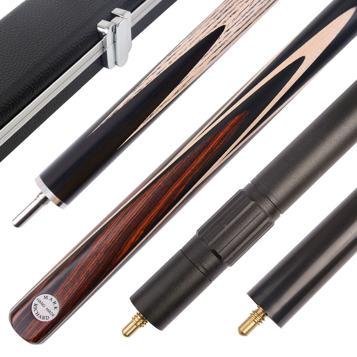 MARK RICHARD Alloy Pro Series 58" 3/4 Joint Snooker Cue Set Cocobolo Splice Cue #T94AOY35