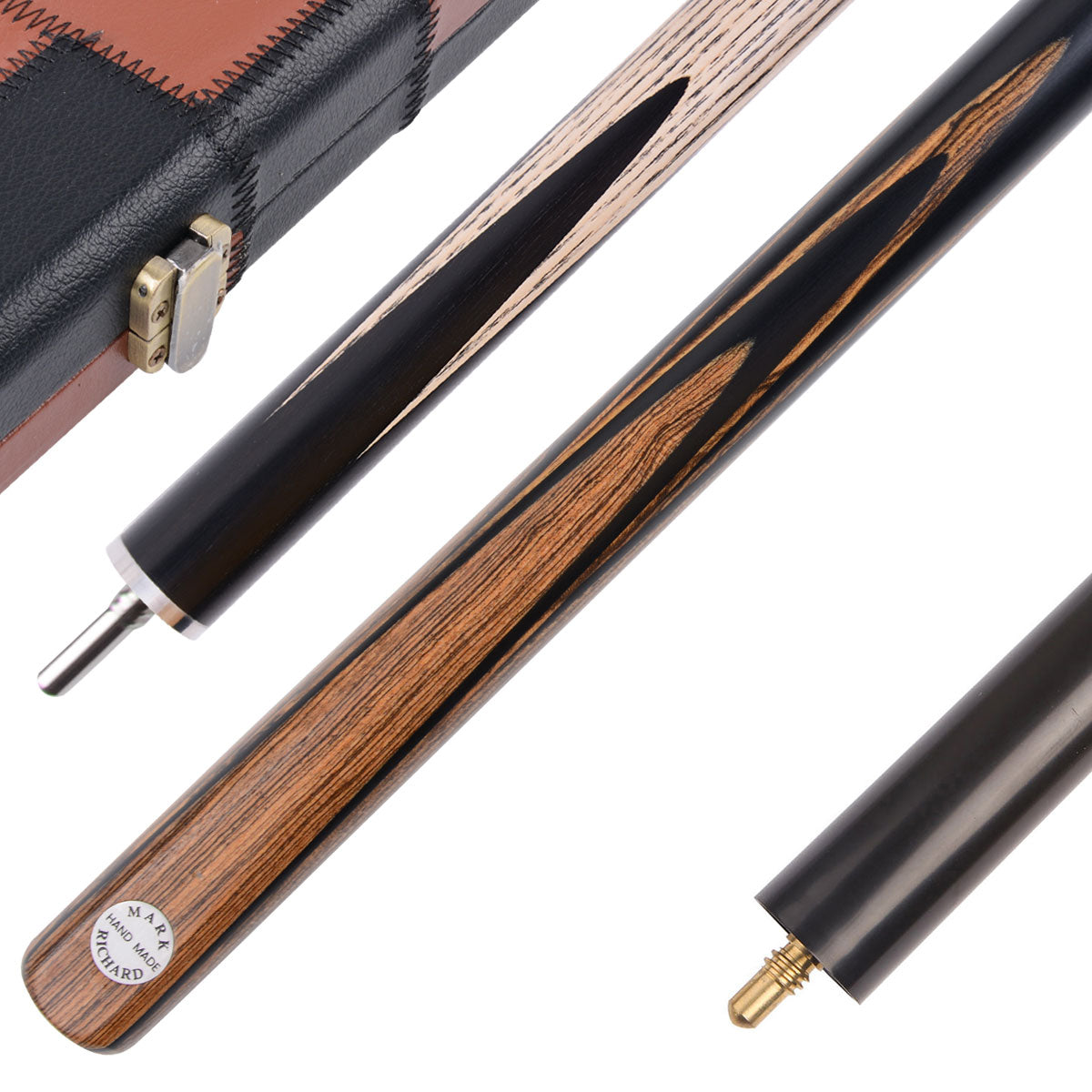MARK RICHARD Alloy Pro Series 58" 3/4 Joint Ash with Mexican Bocote Splices Snooker Cue #T6AOY36