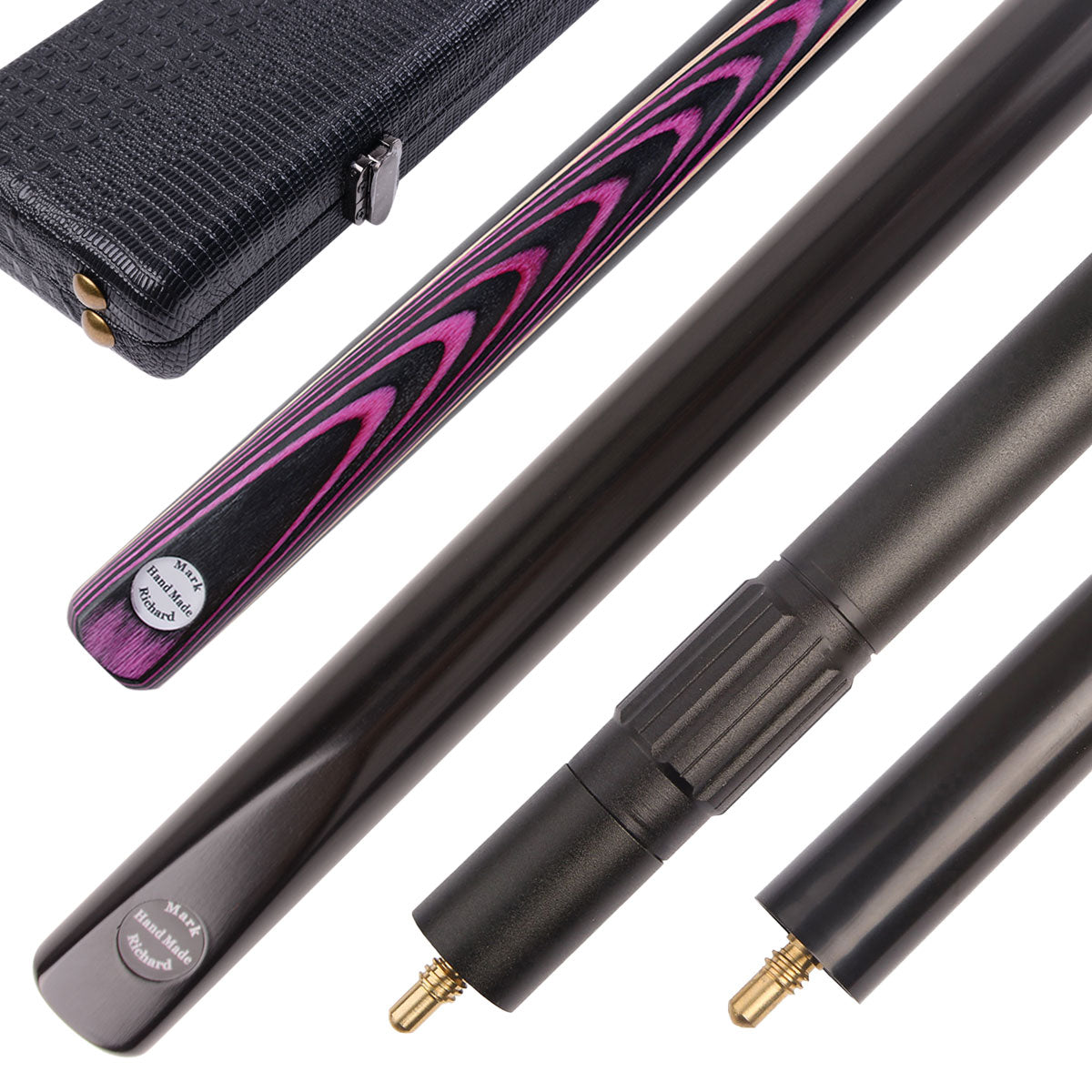 Mark Richard Complete English Pool Dual-Cue – Professional Break & Play Cue Set with Luxury Leatherette Case #T401-7204