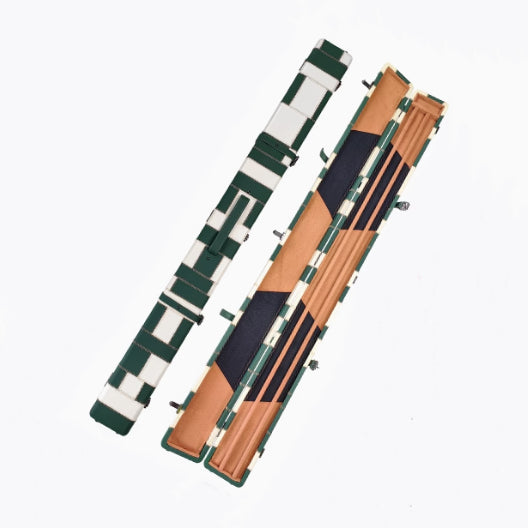 Pay 49GBP Update Case - MARK RICHARD Luxury Enhanced Leatherette Case for Two 58 inch 3/4 Cue Case #T403