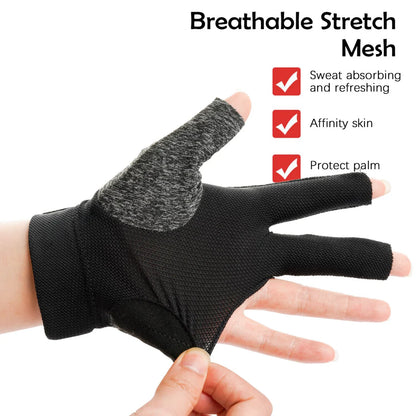 KONLLEN Professional Three-Finger Billiard Snooker Glove
