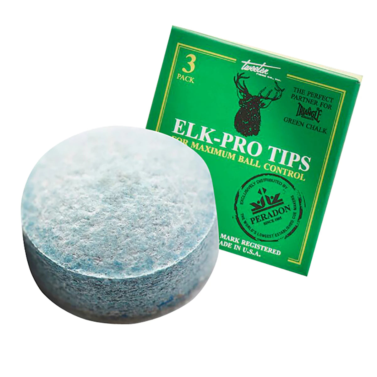 Peradon ELK-PRO Tip UPGRADE for Snooker Cue & English Pool cue