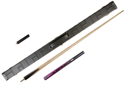 MARK RICHARD Black Badge Premium Handcrafted 57"/58" Purple & Black Snooker & English Pool Cue Set #SC111