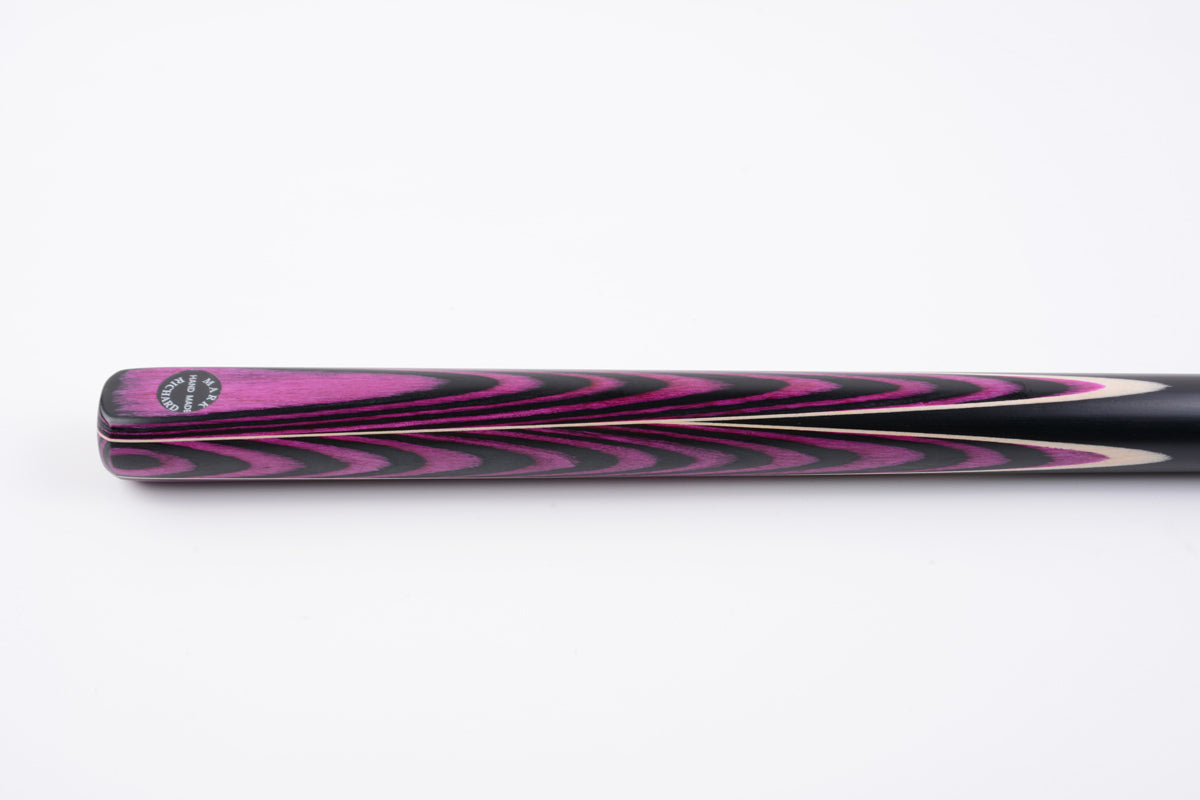 MARK RICHARD Black Badge Premium Handcrafted 57"/58" Purple & Black Snooker & English Pool Cue Set #SC111