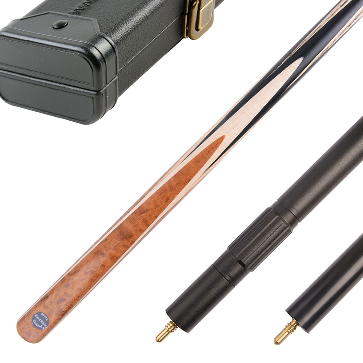 MARK RICHARD 58″ Handmade 1 piece Snooker Cue Kit #T102SCP01