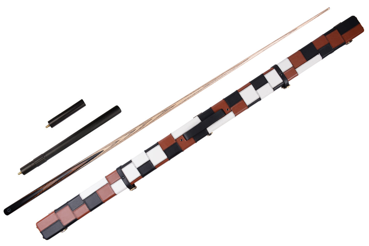MARK RICHARD Black Badge Series Exotic Zebrawood 58" 9.5mm Tip One Piece Snooker Cue Set #SCP15