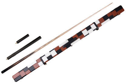 MARK RICHARD Black Badge Series Exotic Zebrawood 58" 9.5mm Tip One Piece Snooker Cue Set #SCP15