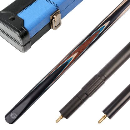 MARK RICHARD Black Badge Series 58" 9.5mm Tip Luthier Wood Splices One Piece Snooker Cue Set #SCP25