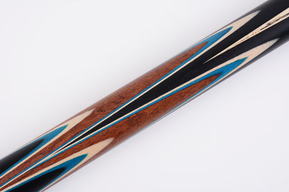 MARK RICHARD Black Badge Series 58" 9.5mm Tip Luthier Wood Splices One Piece Snooker Cue Set #SCP25