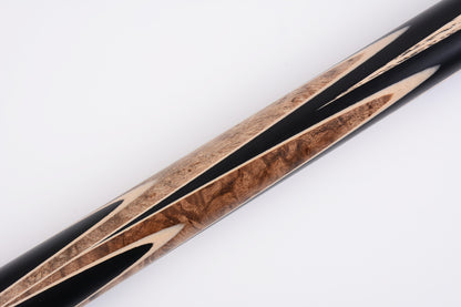 MARK RICHARD Black Badge Amboyna Burr 58" Professional Ash 1 Piece Snooker Cue Set #SCP45