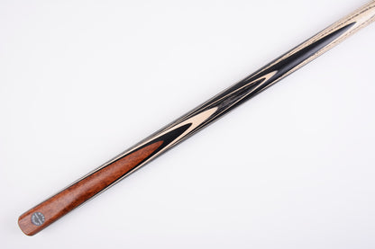 MARK RICHARD Black Badge Series Walnut Splice 1 Piece Snooker Cue with Deluxe Cue Case #SCP55