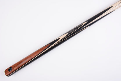 MARK RICHARD Black Badge Series Walnut Splice 1 Piece Snooker Cue with Deluxe Cue Case #SCP55