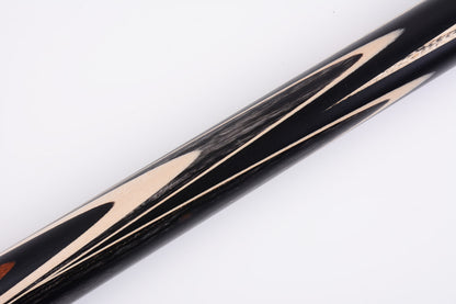 MARK RICHARD Black Badge Series Walnut Splice 1 Piece Snooker Cue with Deluxe Cue Case #SCP55