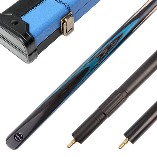 MARK RICHARD Black Badge Series 58" 9.5mm Tip One Piece Snooker Cue – Navy Blue Splice Set #SCP88